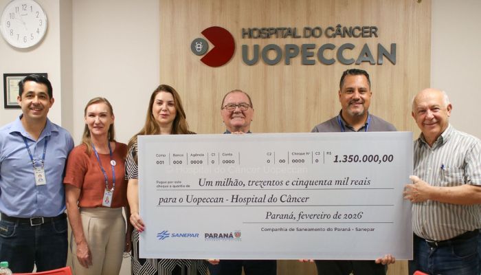 Foto: Sanepar Sanepar destina R$ 1,3 milhão para Uopeccan de Cascavel comprar acelerador linear